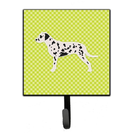 Micasa Dalmatian Checkerboard Green Leash or Key Holder MI224847